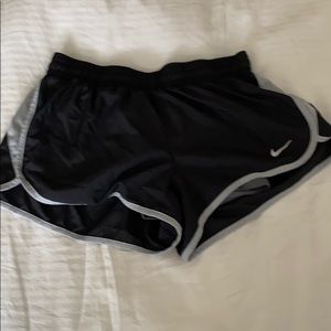 Nike running shorts with built in spandex.